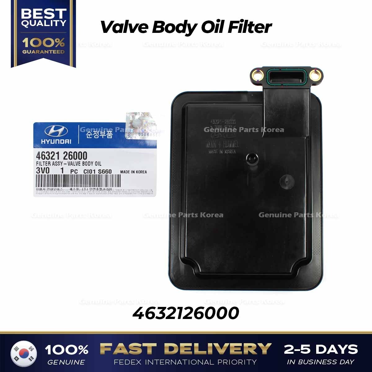 Genuine Valve Body Oil Filter 4632126000 for Hyundai Accent Kia Forte