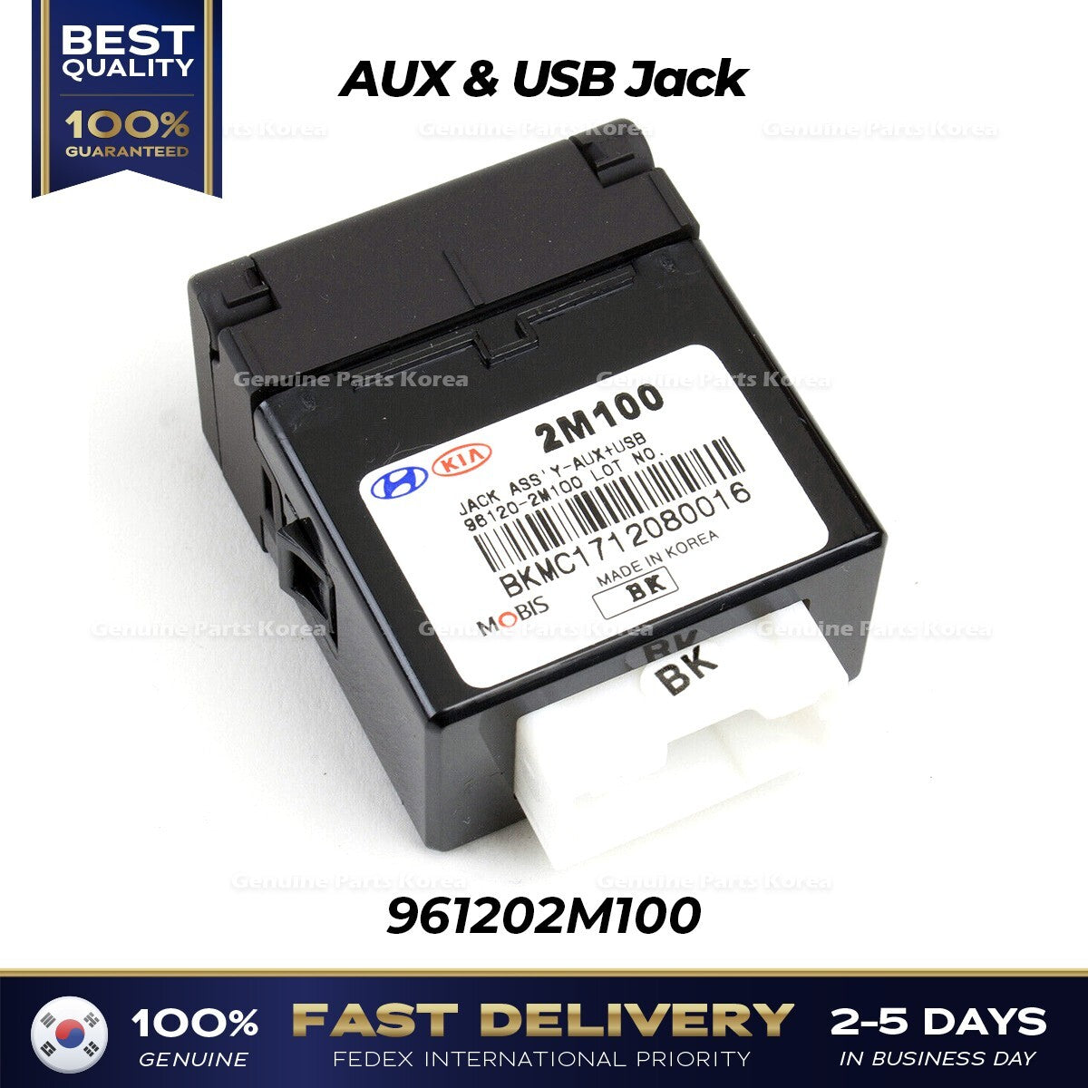 Genuine AUX & USB Jack 961202M100 for Hyundai Genesis Coupe