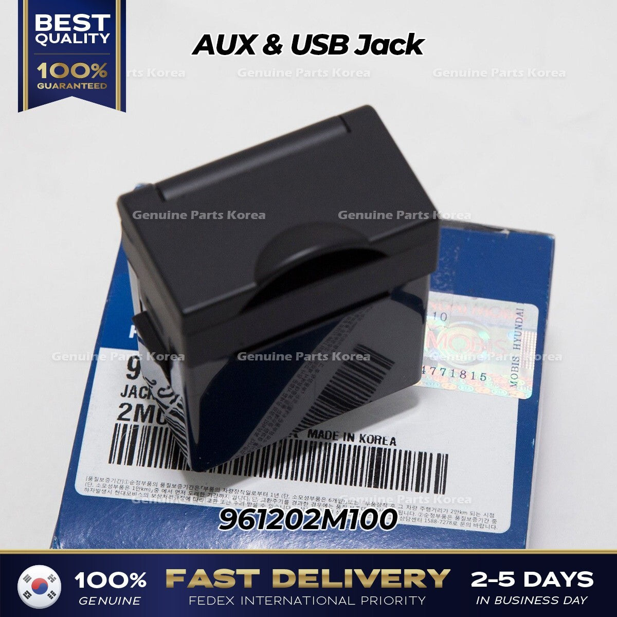 Genuine AUX & USB Jack 961202M100 for Hyundai Genesis Coupe