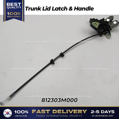 Genuine Trunk Lid Latch & Handle 812303M000 for Hyundai Equus Genesis