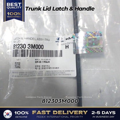 Genuine Trunk Lid Latch & Handle 812303M000 for Hyundai Equus Genesis