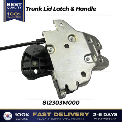 Genuine Trunk Lid Latch & Handle 812303M000 for Hyundai Equus Genesis