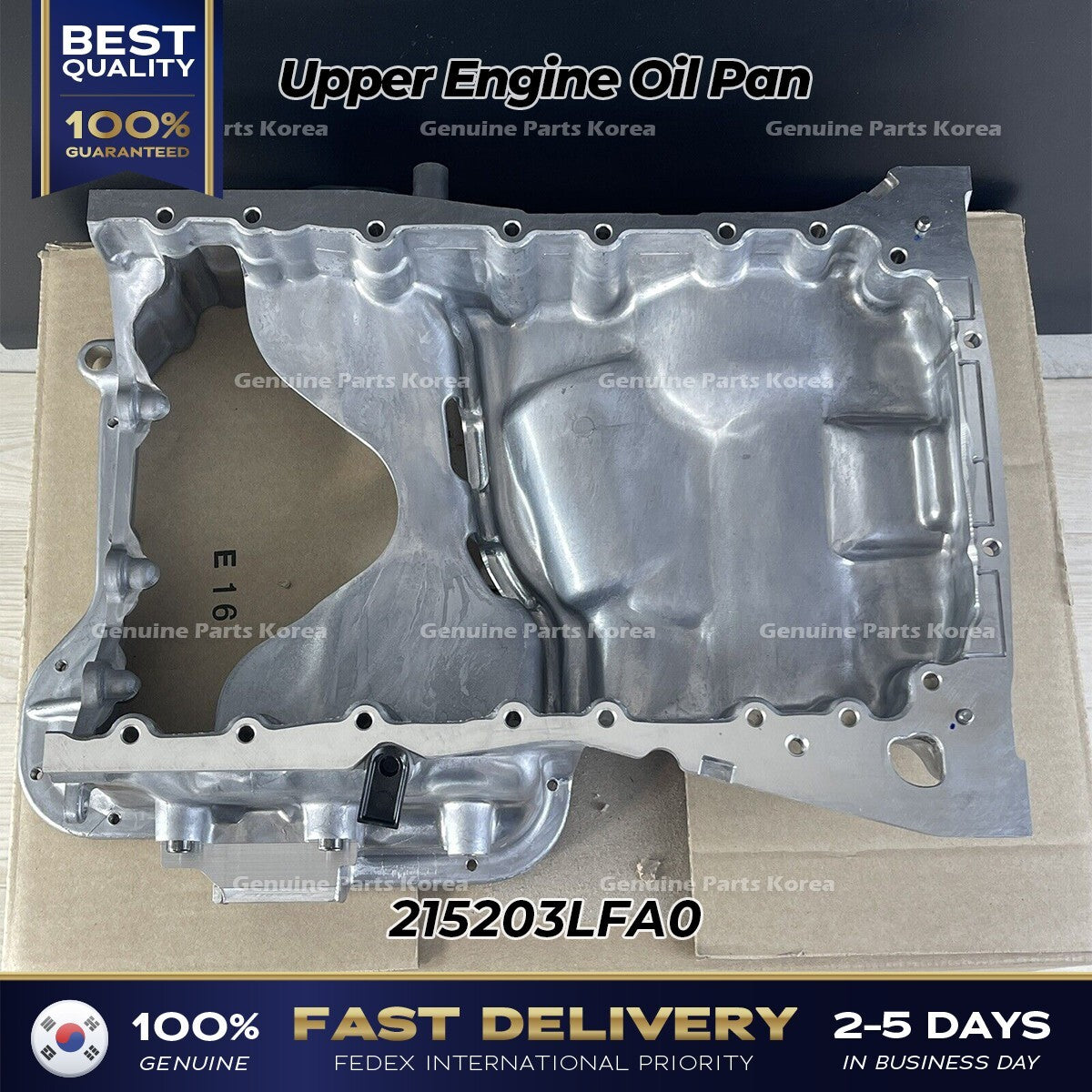 Genuine Upper Engine Oil Pan 215203LFA0 for Hyundai Palisade Kia Cadenza