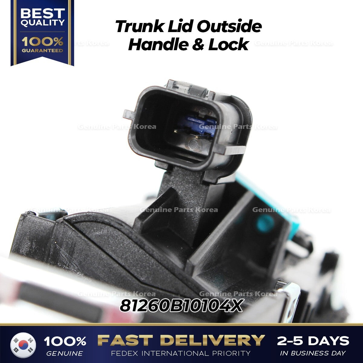 Genuine Trunk Lid Outside Handle & Lock 81260B10104X for Hyundai Genesis