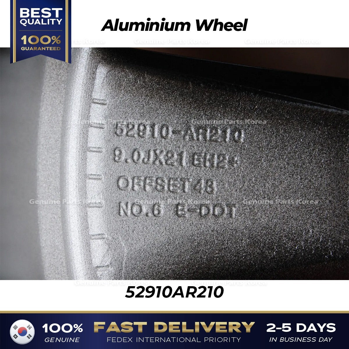 Genuine Aluminium Wheel 52910AR210 for Hyundai Genesis GV70