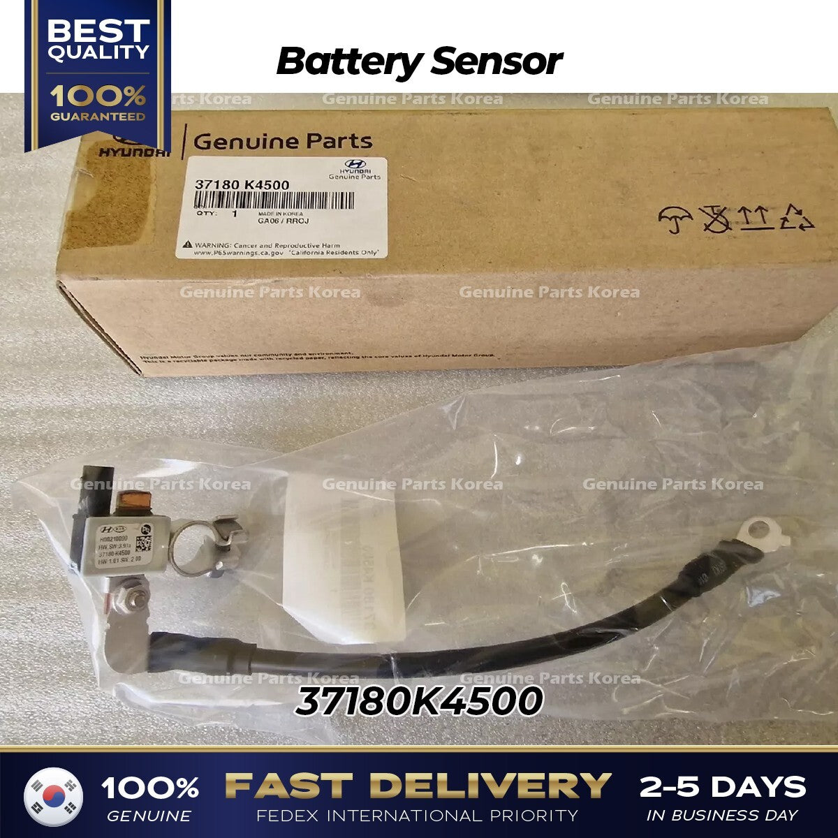 Genuine Battery Sensor 37180K4500 for Hyundai Kona