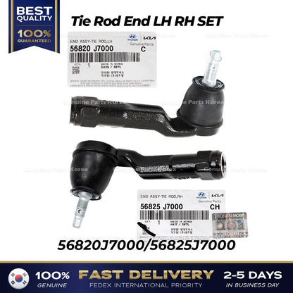 Genuine Tie Rod End LH RH SET 56820J7000 56825J7000 for Hyundai Kia