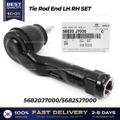 Genuine Tie Rod End LH RH SET 56820J7000 56825J7000 for Hyundai Kia