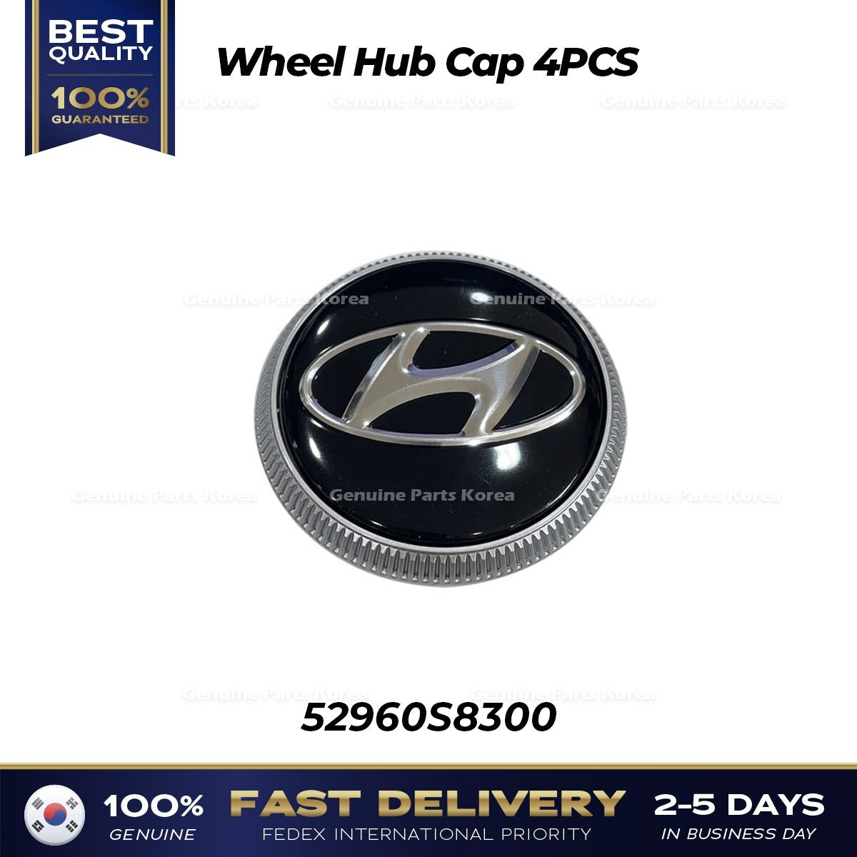 Genuine Wheel Hub Cap 4PCS 52960S8300 for Hyundai Palisade