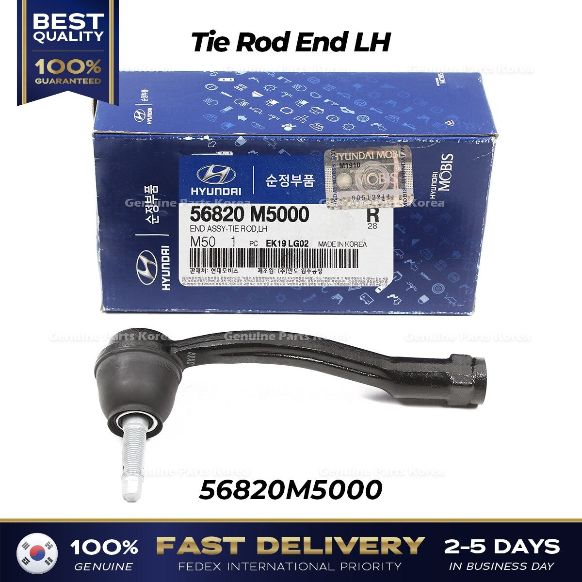 Genuine Tie Rod End LH 56820M5000 for Hyundai Nexo Santa Fe Kia Telluride