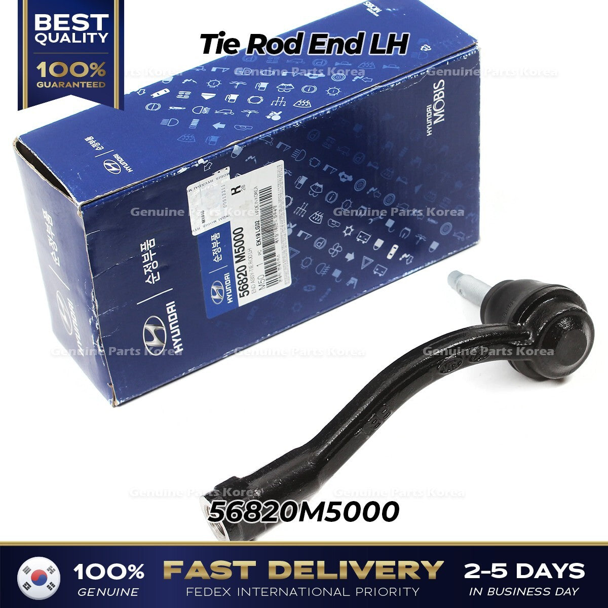 Genuine Tie Rod End LH 56820M5000 for Hyundai Nexo Santa Fe Kia Telluride