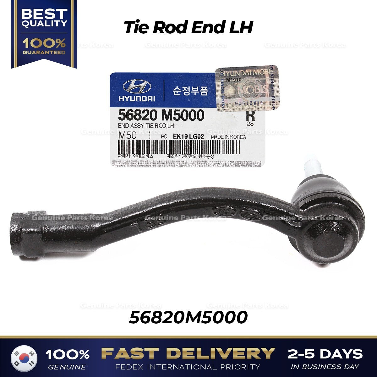 Genuine Tie Rod End LH 56820M5000 for Hyundai Nexo Santa Fe Kia Telluride