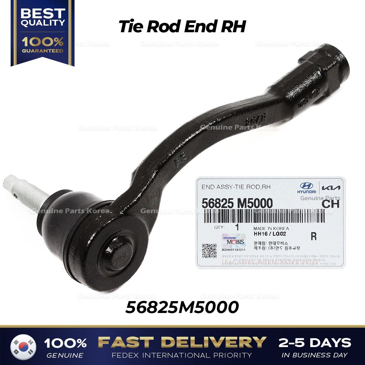 Genuine Tie Rod End RH 56825M5000 for Hyundai Nexo Santa Fe Kia Telluride