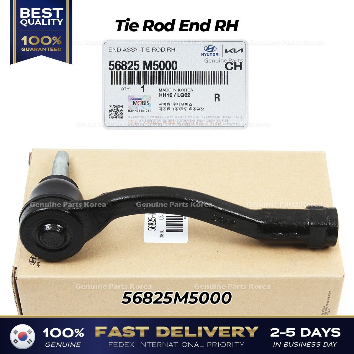 Genuine Tie Rod End RH 56825M5000 for Hyundai Nexo Santa Fe Kia Telluride