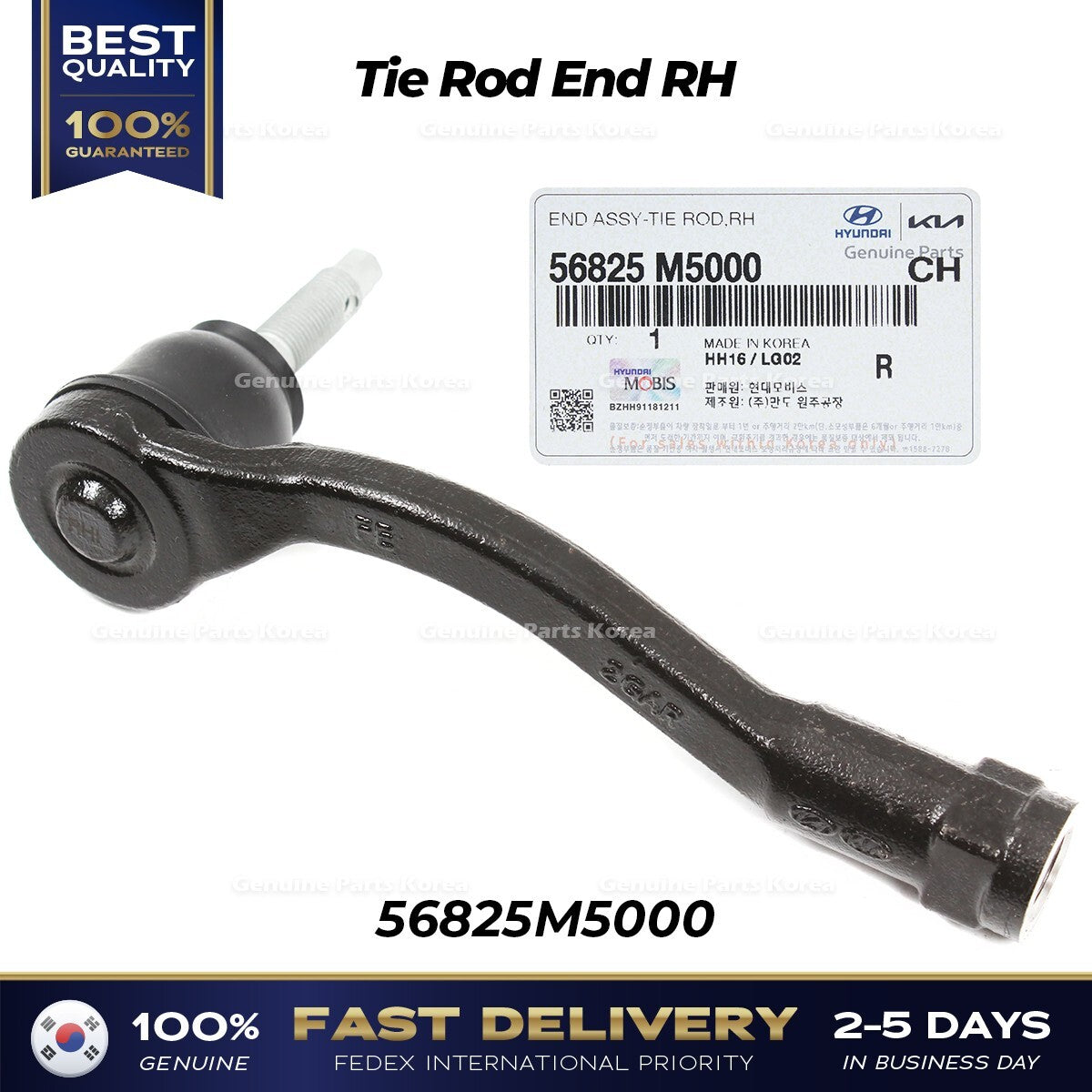 Genuine Tie Rod End RH 56825M5000 for Hyundai Nexo Santa Fe Kia Telluride