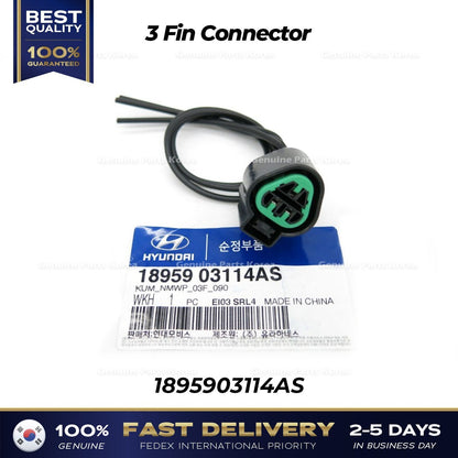 Genuine 3 Fin Connector 1895903114AS for Hyundai Kia