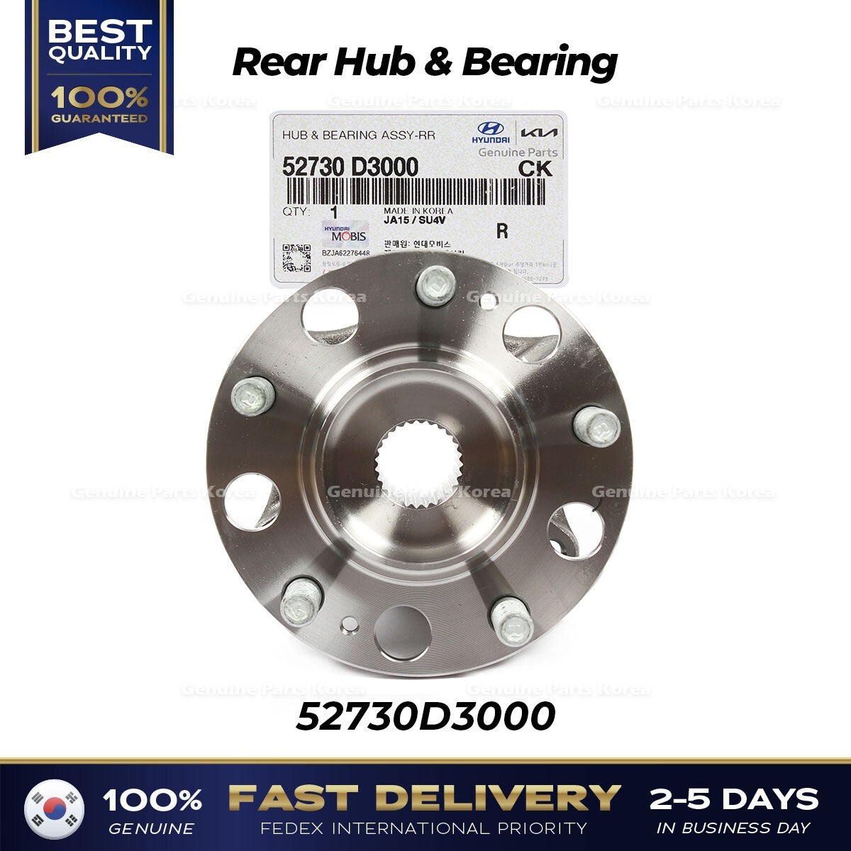 Genuine Rear Hub & Bearing 52730D3000 for Hyundai Tucson Kia Sportage