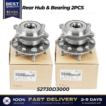 Genuine Rear Hub & Bearing 2PCS 52730D3000 for Hyundai Tucson Kia Sportage
