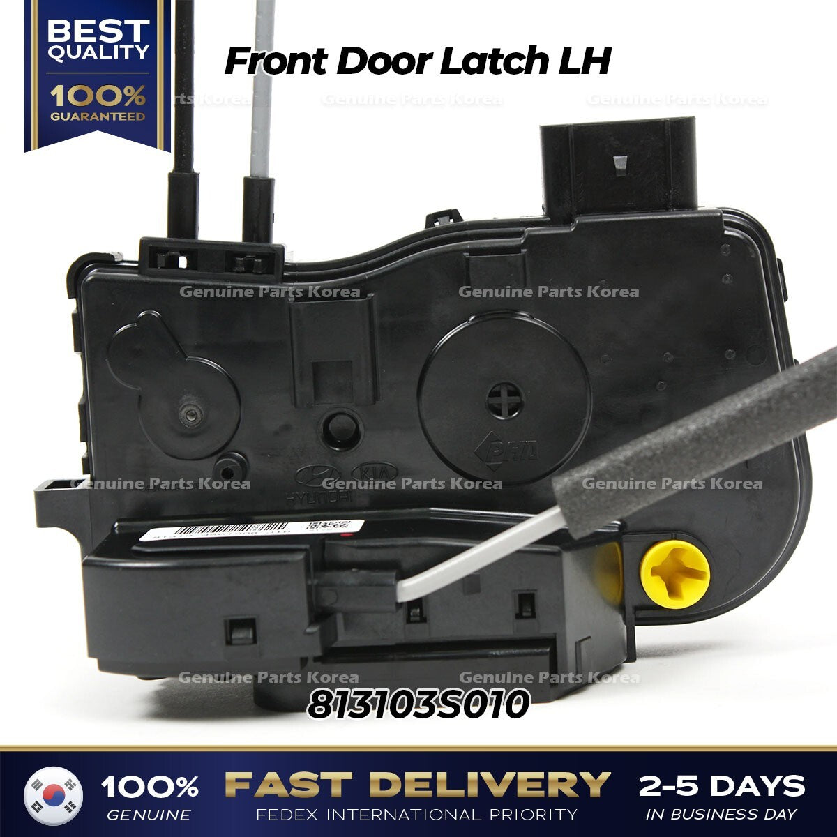 Genuine Front Door Latch LH 813103S010 for Hyundai Sonata