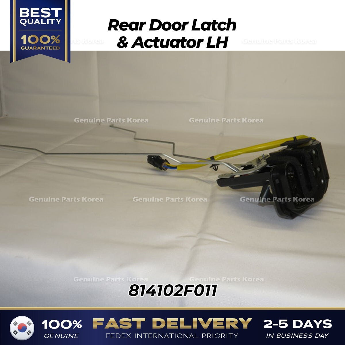 Genuine Rear Door Latch & Actuator LH 814102F011 for Kia Spectra