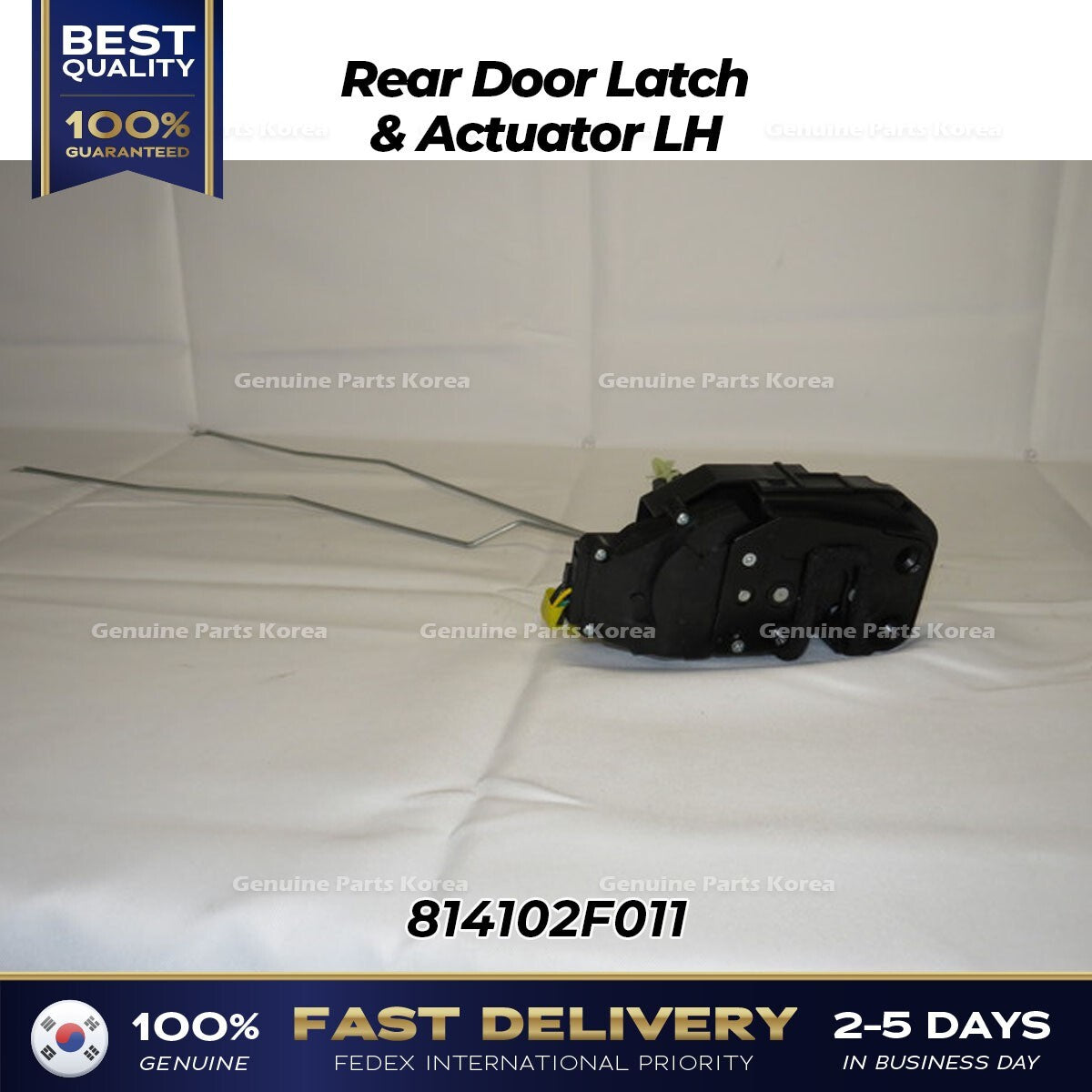 Genuine Rear Door Latch & Actuator LH 814102F011 for Kia Spectra