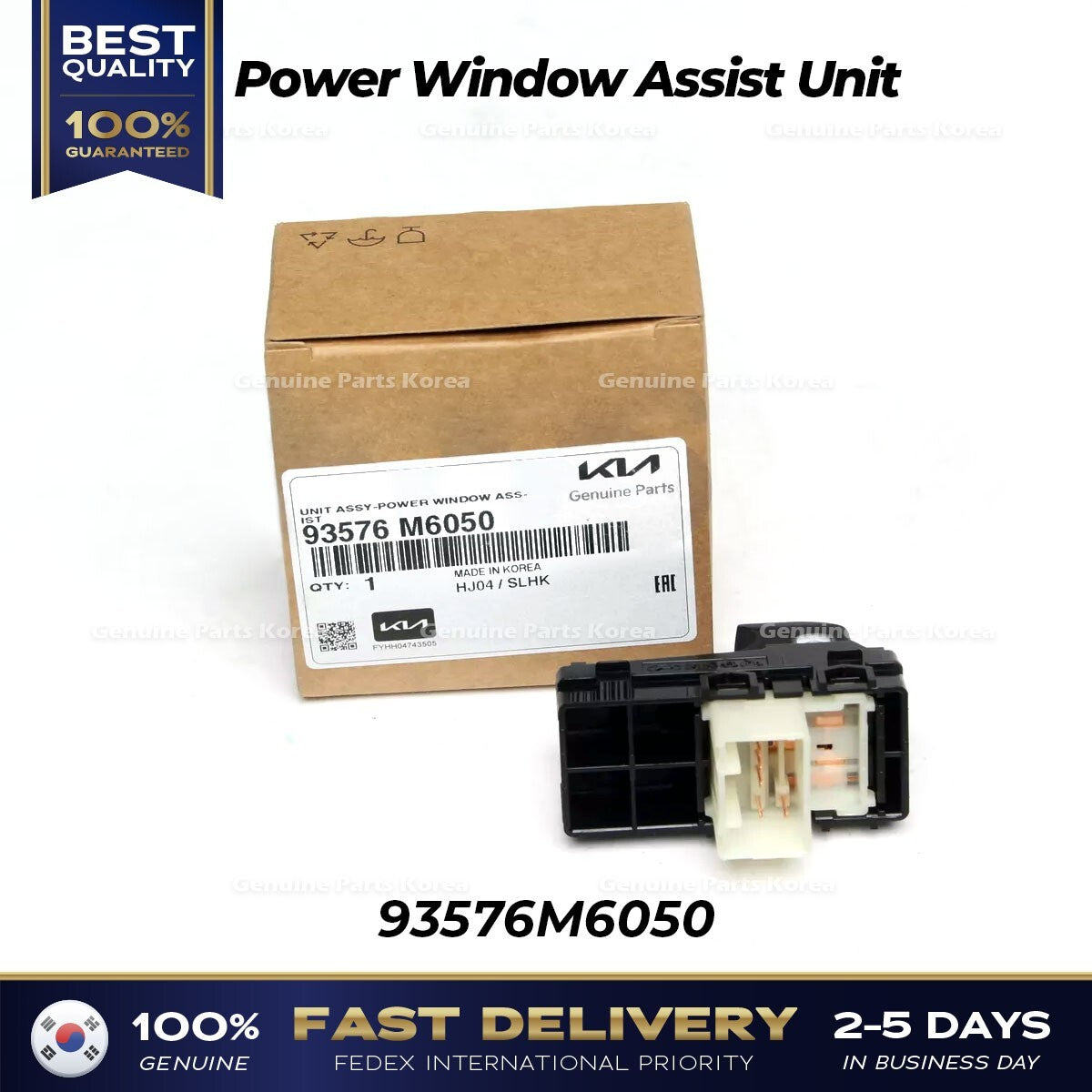 Genuine Power Window Assist Unit 93576M6050 for Kia Forte