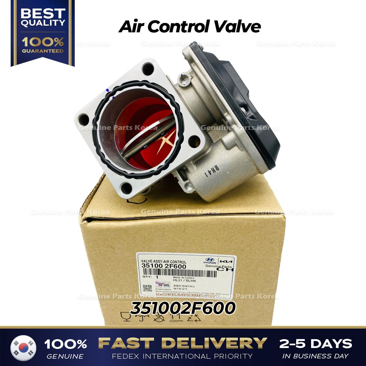 Genuine Air Control Valve 351002F600 for Hyundai Santa Fe Kia Sportage