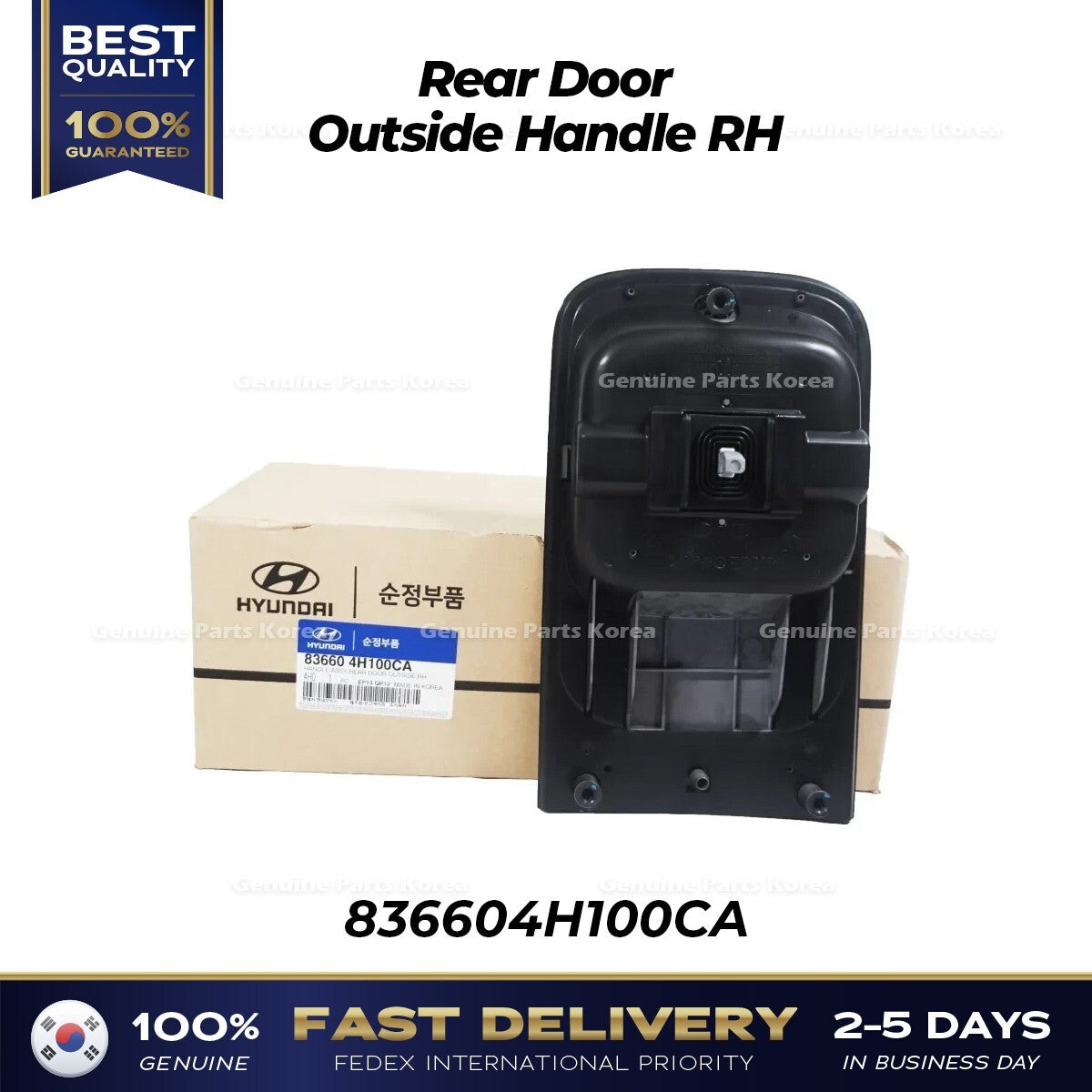 Genuine Rear Door Outside Handle RH 836604H100CA for Hyundai H1