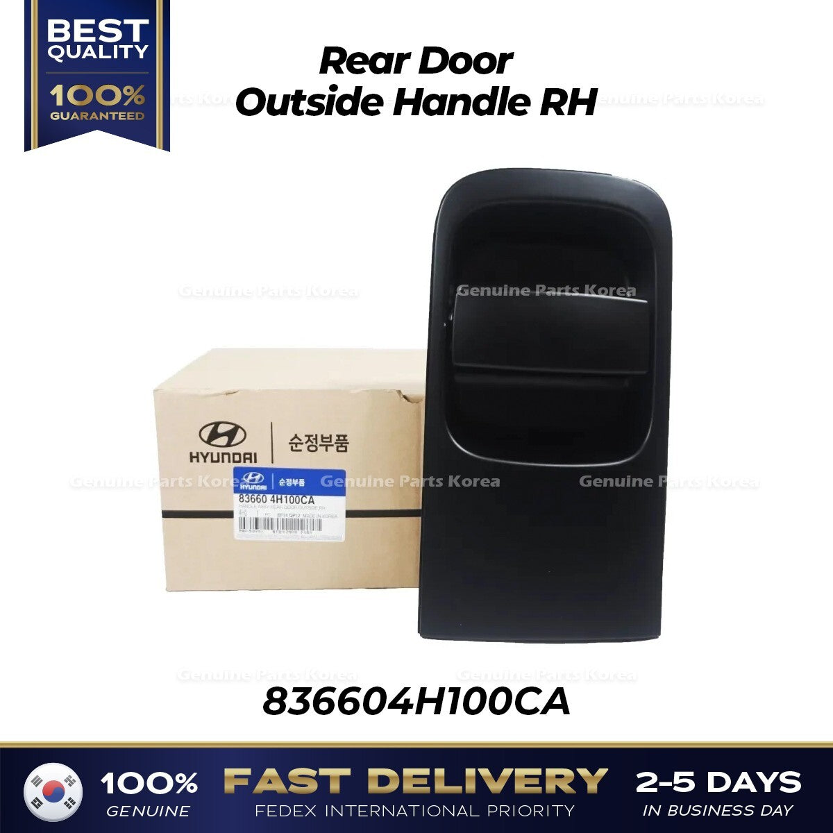 Genuine Rear Door Outside Handle RH 836604H100CA for Hyundai H1