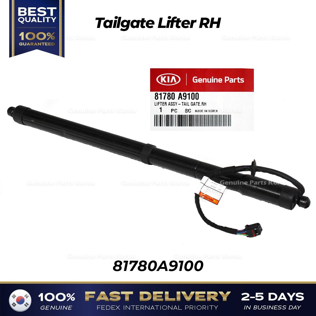 Genuine Tailgate Lifter RH 81780A9100 for Kia Sedona