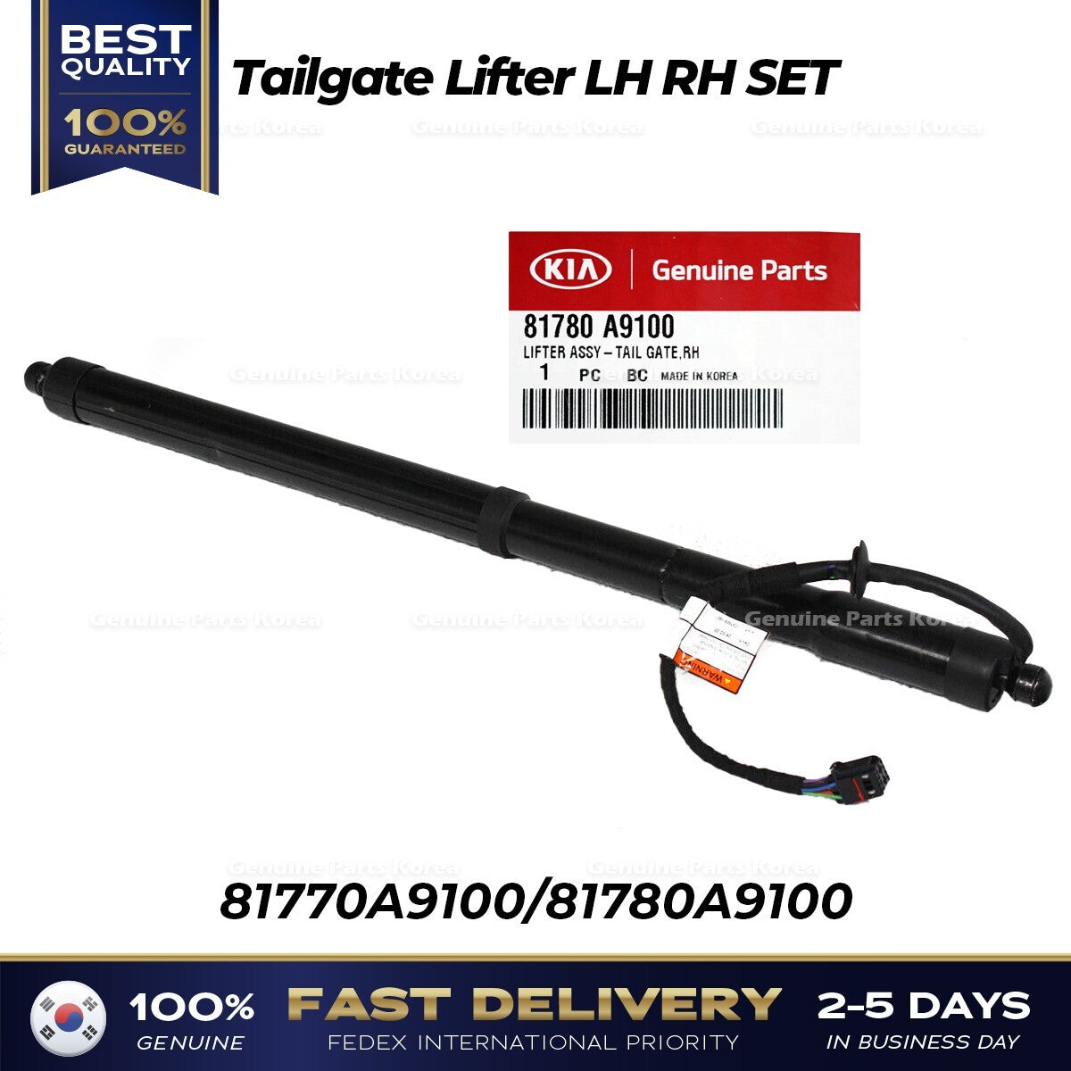 Genuine Tailgate Lifter LH RH SET 81770A9100 81780A9100 for Kia Sedona
