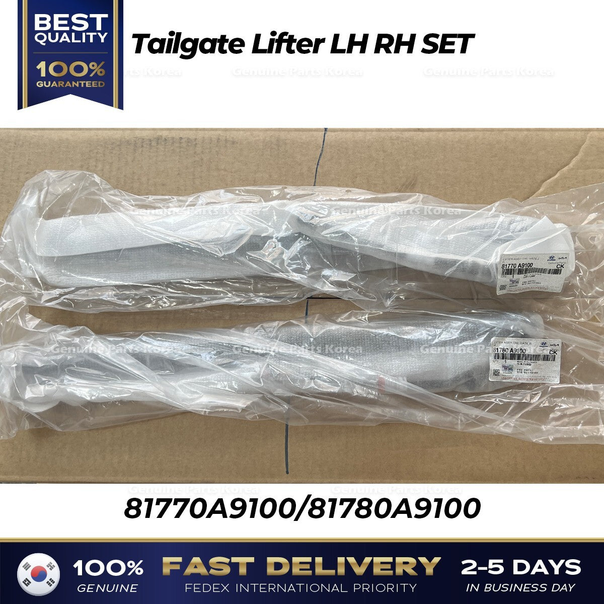 Genuine Tailgate Lifter LH RH SET 81770A9100 81780A9100 for Kia Sedona