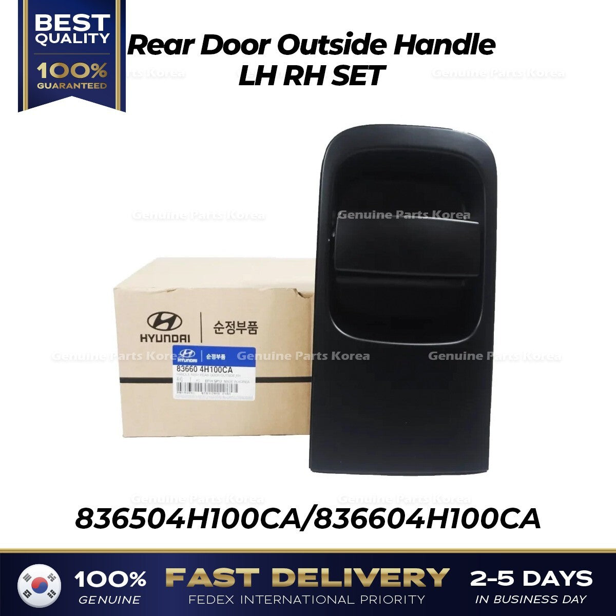Genuine Rear Door Outside Handle LH RH SET for Hyundai H1