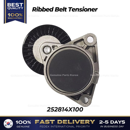 Genuine Ribbed Belt Tensioner 252814X100 for Hyundai Terracan