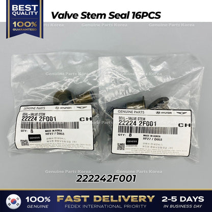 Genuine Valve Stem Seal 16PCS 222242F001 for Hyundai Kia