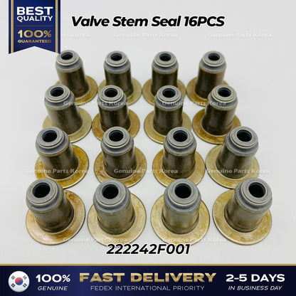 Genuine Valve Stem Seal 16PCS 222242F001 for Hyundai Kia