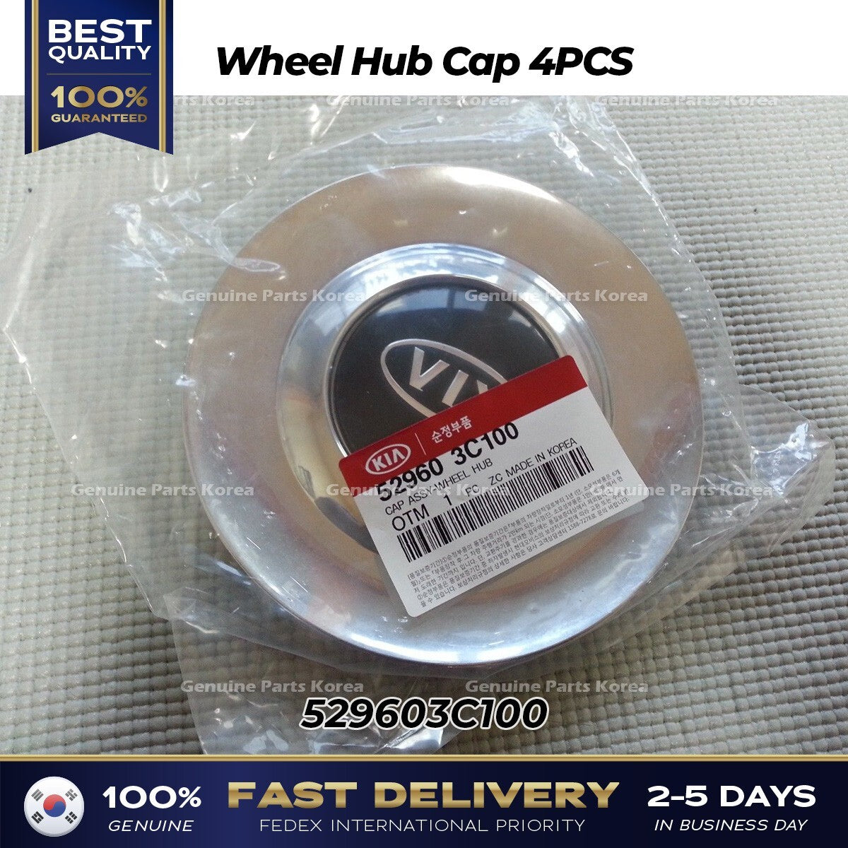 Genuine Wheel Hub Cap 4PCS 529603C100 for Kia Optima