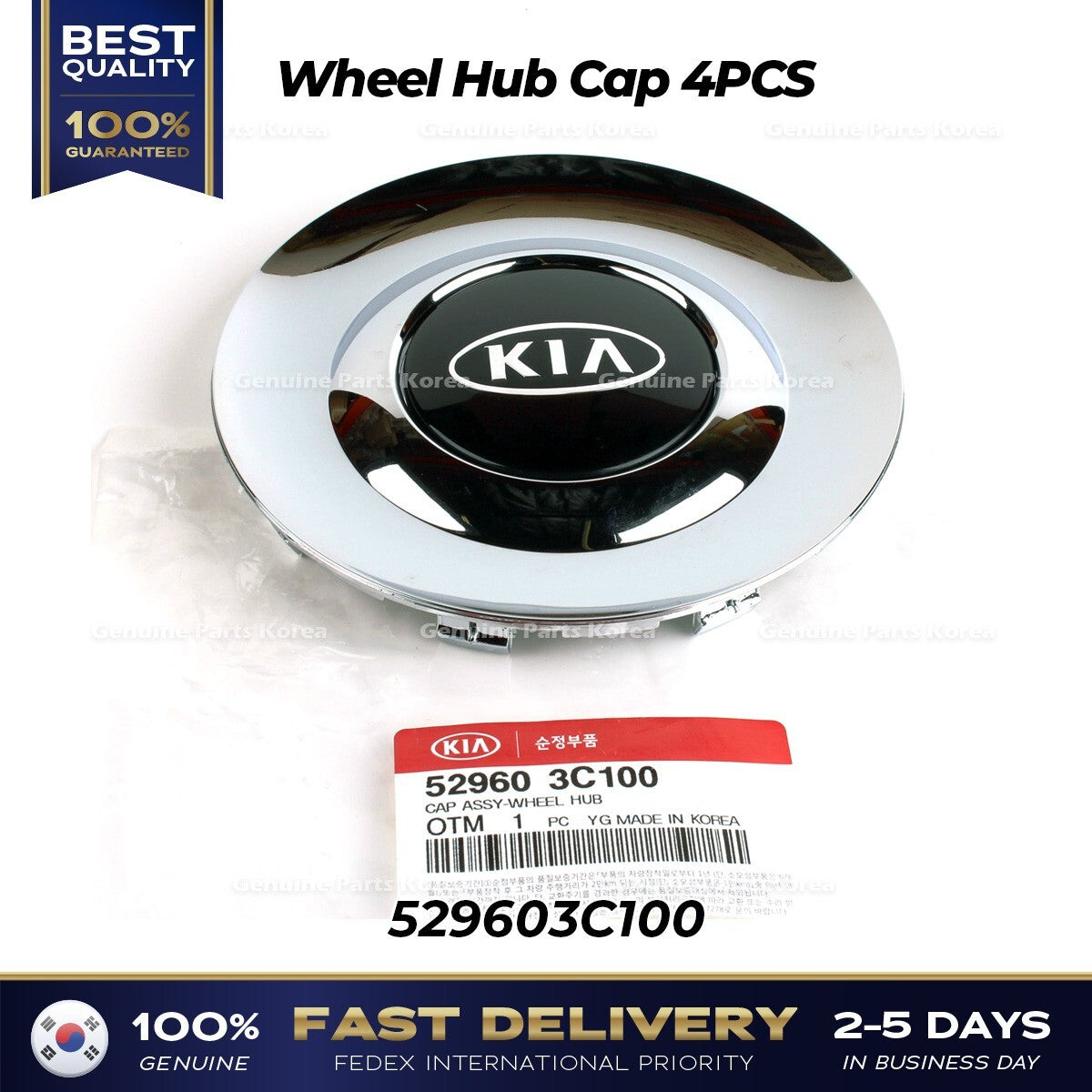 Genuine Wheel Hub Cap 4PCS 529603C100 for Kia Optima