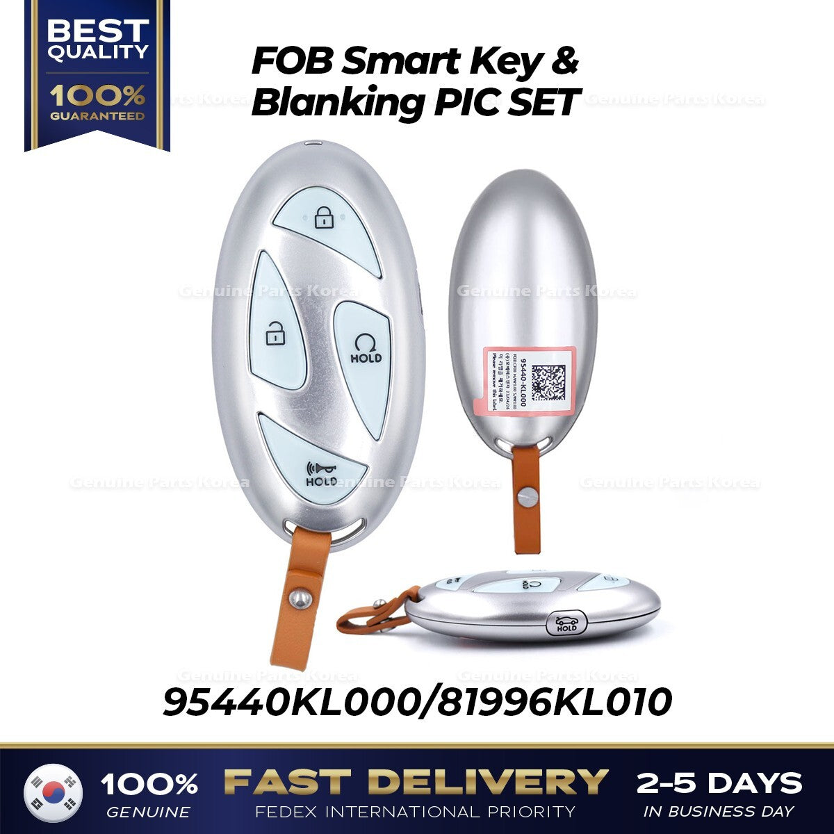 Genuine FOB Smart Key & Blanking PIC SET 95440KL000 for Hyundai Ioniq 6