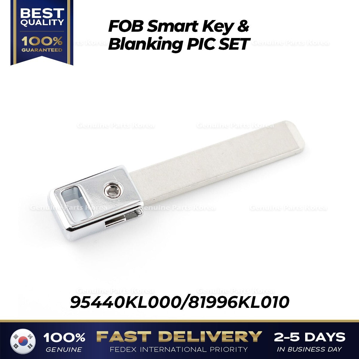 Genuine FOB Smart Key & Blanking PIC SET 95440KL000 for Hyundai Ioniq 6
