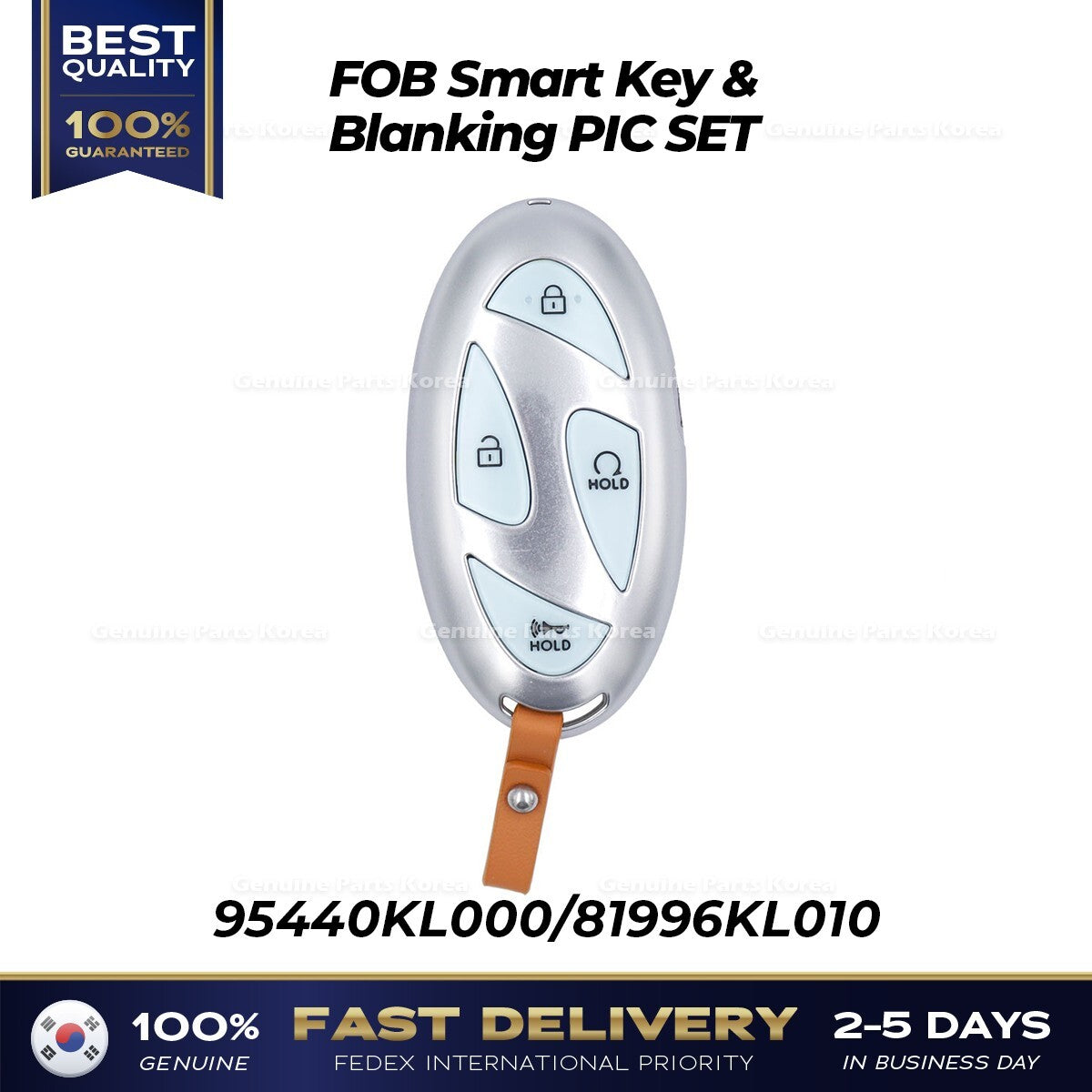 Genuine FOB Smart Key & Blanking PIC SET 95440KL000 for Hyundai Ioniq 6