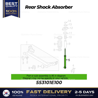 Genuine Rear Shock Absorber 553101E100 for Hyundai Accent