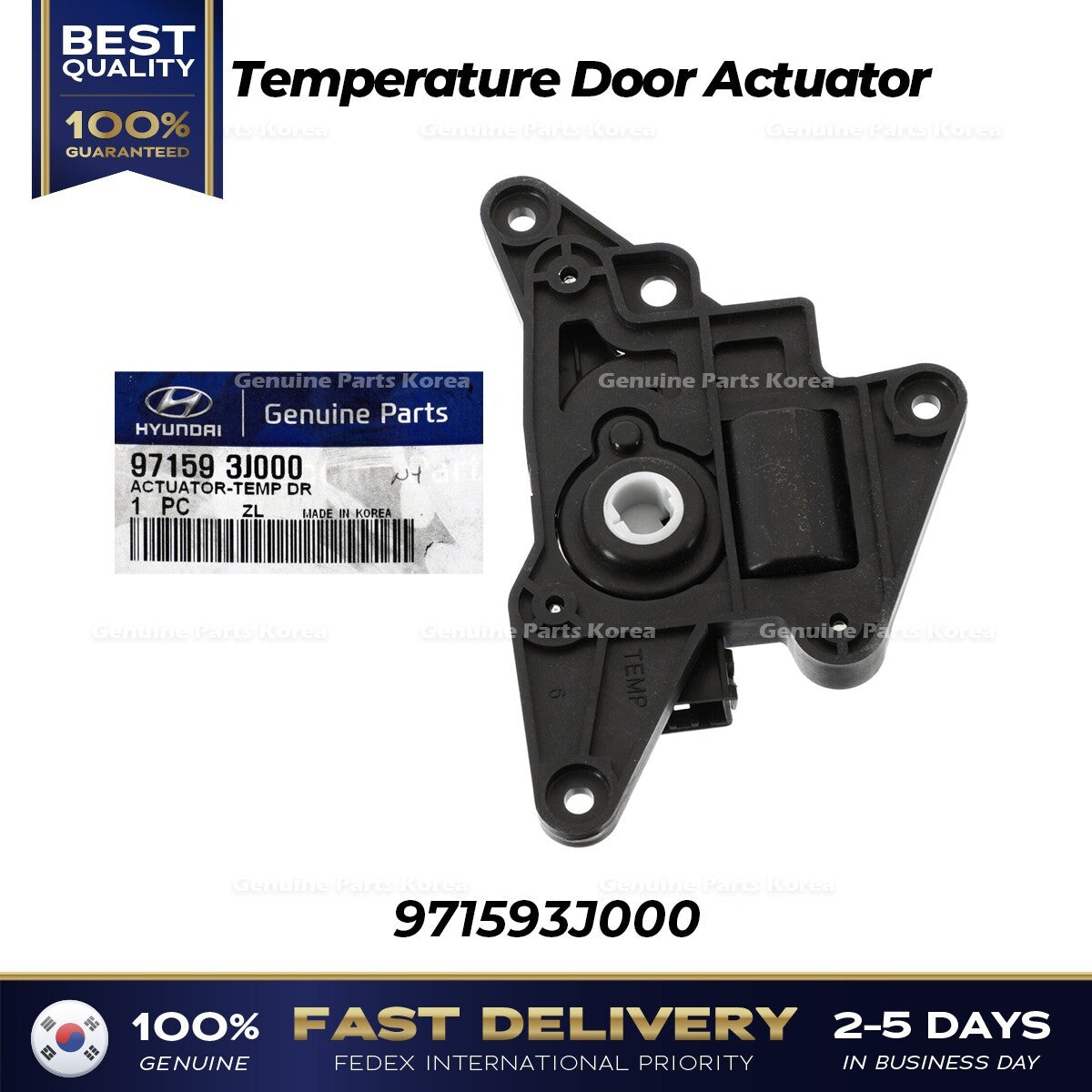 Genuine Temperature Door Actuator 971593J000 for Hyundai Veracruz