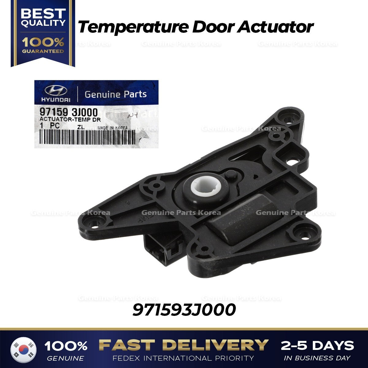 Genuine Temperature Door Actuator 971593J000 for Hyundai Veracruz