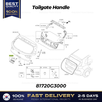 Genuine Tailgate Handle 81720G3000 for Hyundai Elantra GT