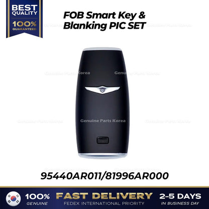 Genuine FOB Smart Key & Blanking PIC SET 95440AR011 for Hyundai Genesis GV70