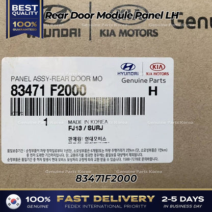 Genuine Rear Door Module Panel LH 83471F2000 for Hyundai Elantra