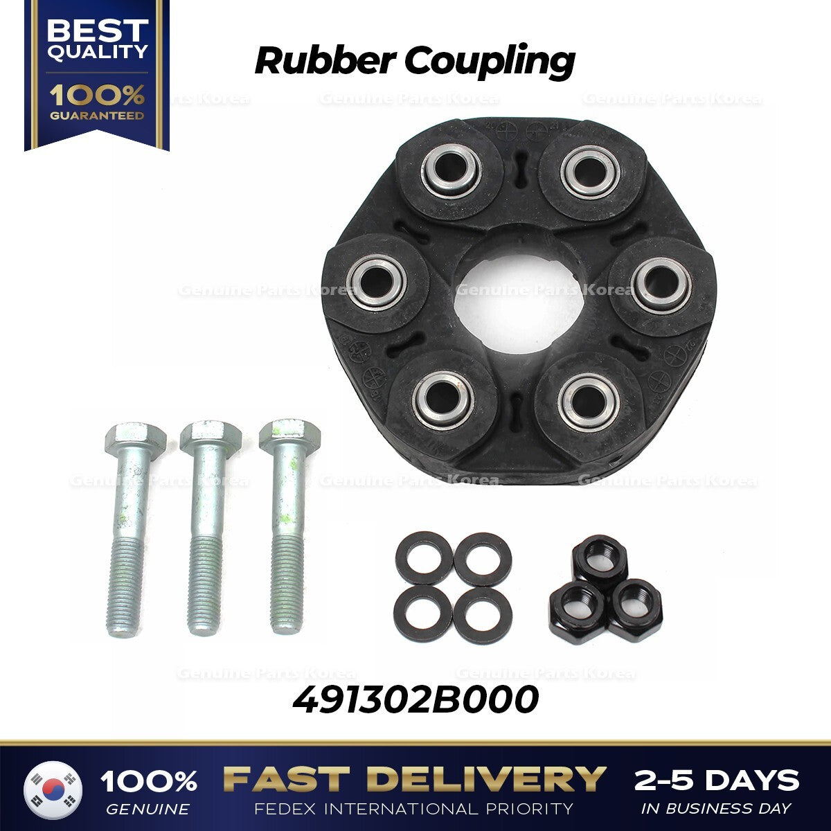 Genuine Rubber Coupling 491302B000 for Hyundai Santa Fe Veracruz Kia Sorento