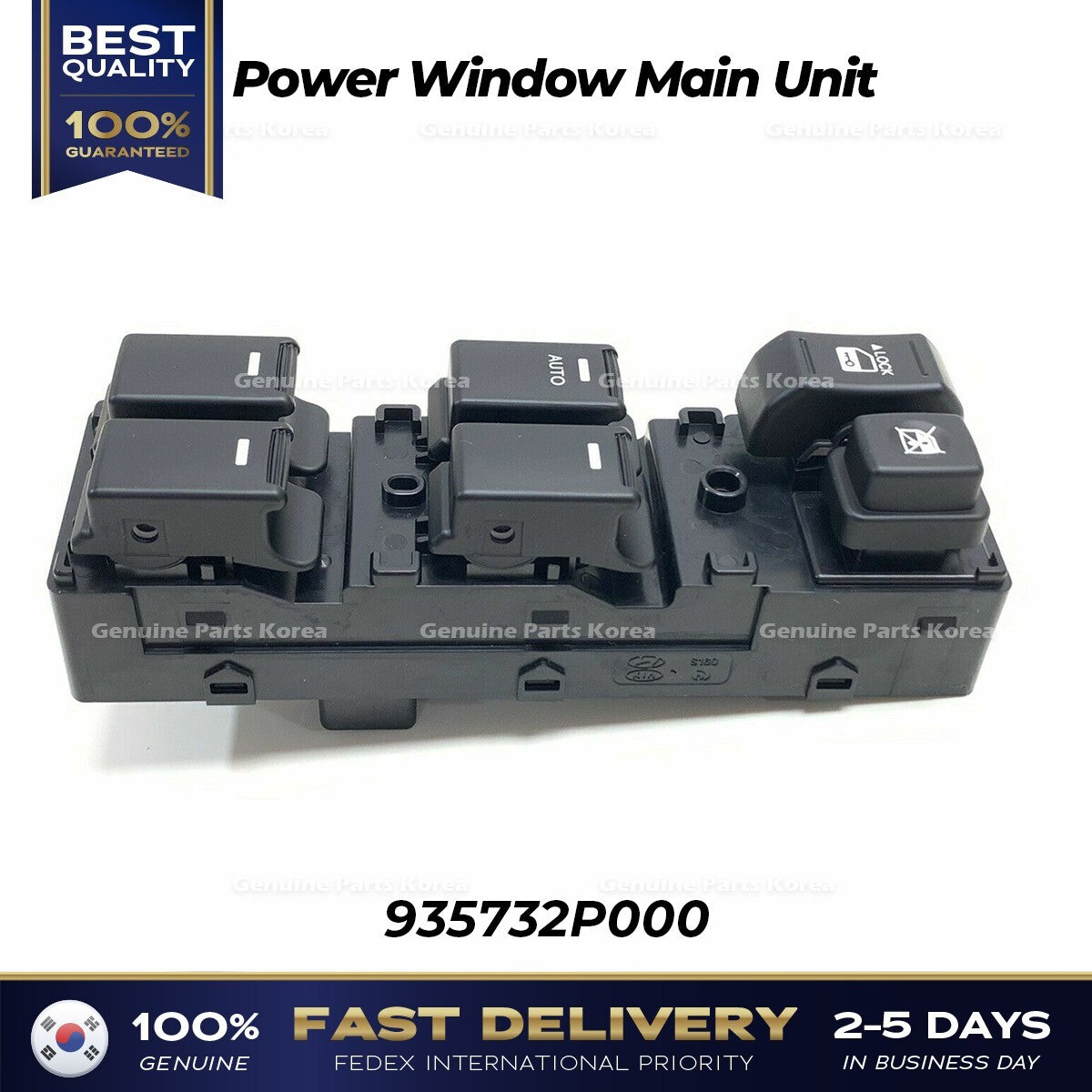 Genuine Power Window Main Unit 935732P000 for Kia Sorento