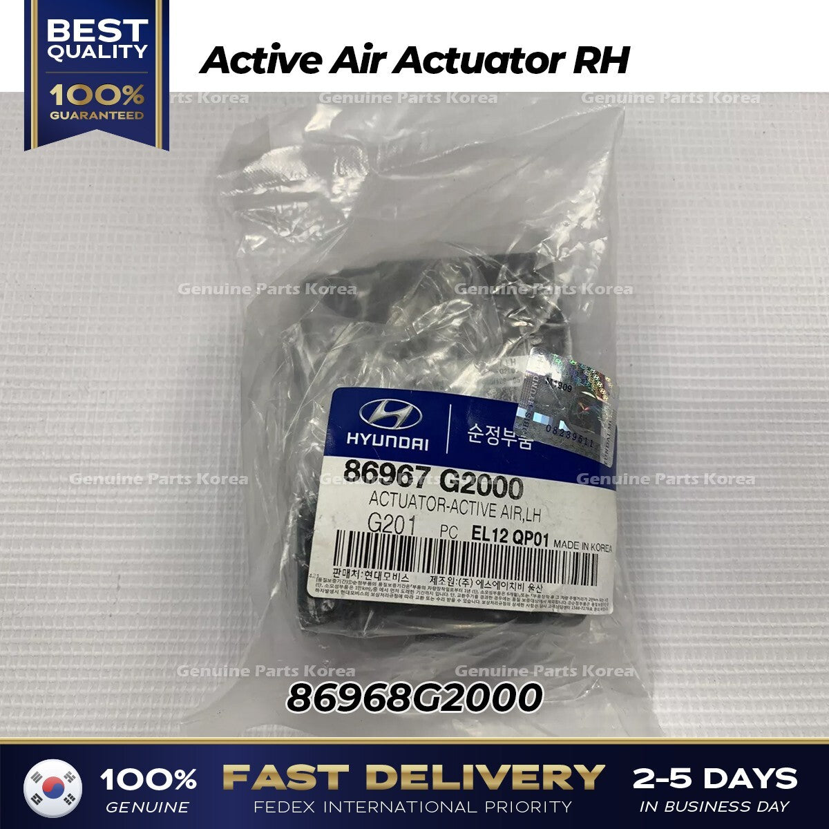 Genuine Active Air Actuator RH 86968G2000 for Hyundai Ioniq